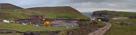 Panoramic view of the cleared site